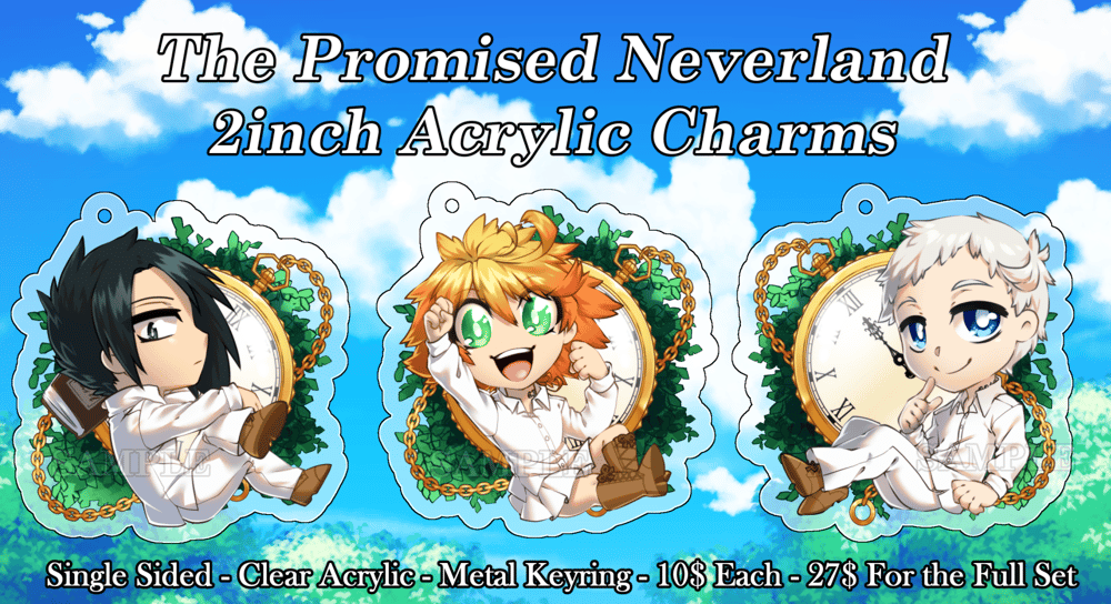 The Promised Neverland Acrylic Charms