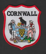 Image of Embroidered Cornwall badge - Free UK p&p