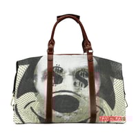 DOLLAR MICKY LEATHER STRAP TRAVEL BAG