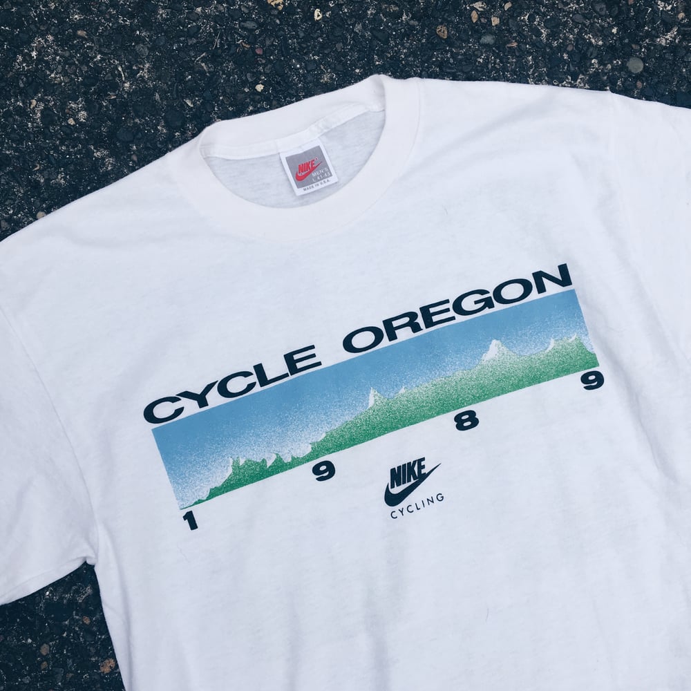 Image of Original 1989 Nike Cycle Oregon Tee.