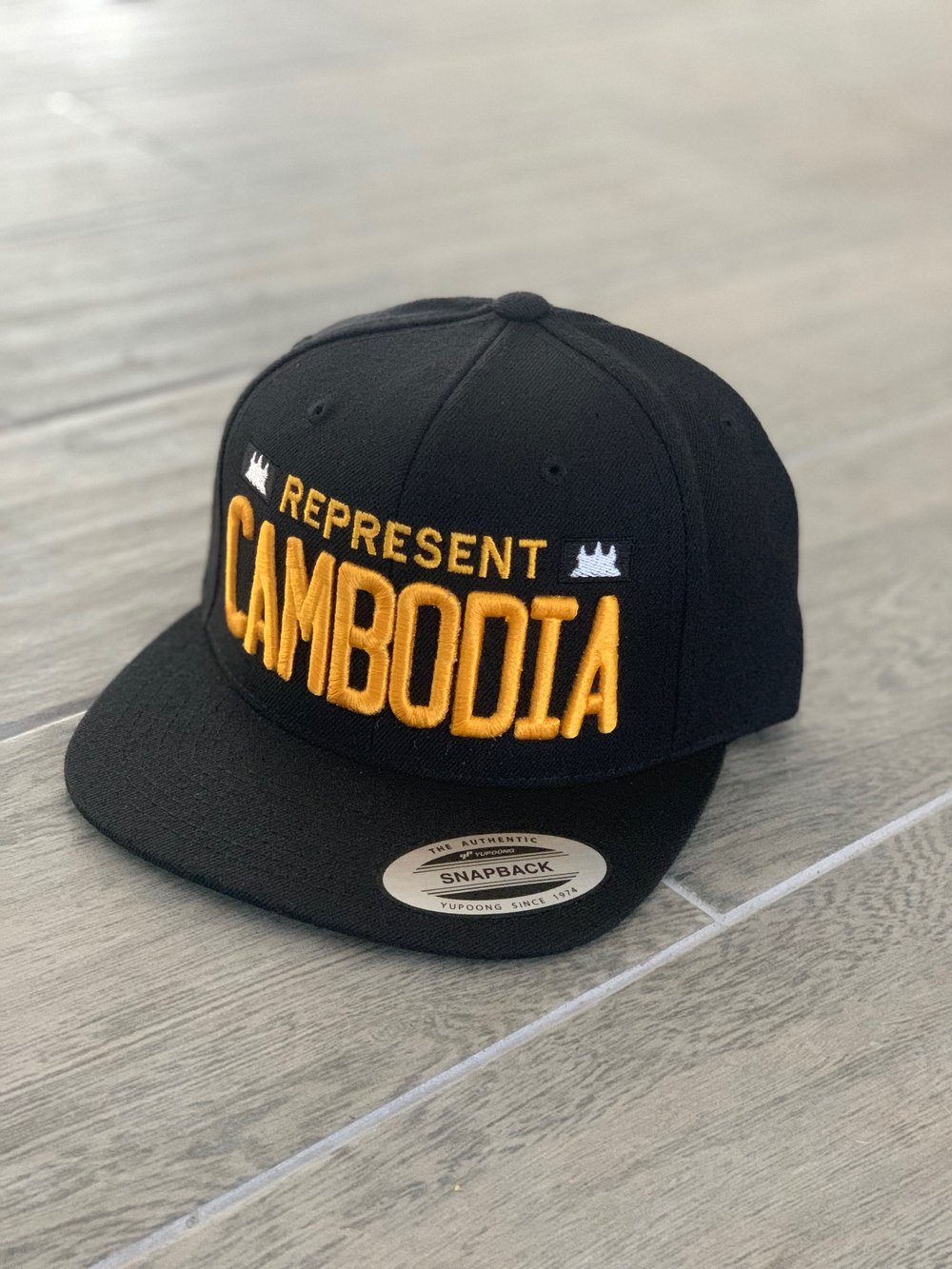 Image of GOLD REPRESENT CAMBODIA SNAPBACK 