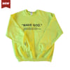 Crew Neck WAVE GOD Sweat Shirt