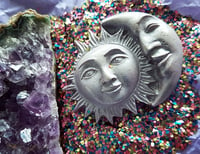 Sun and moon wax melts - Liquid silver