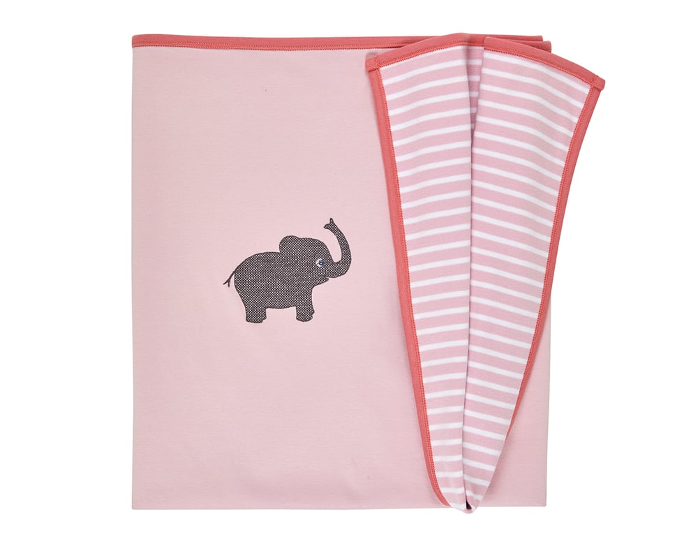 Image of Decken mit Elefant rosa Art.807774