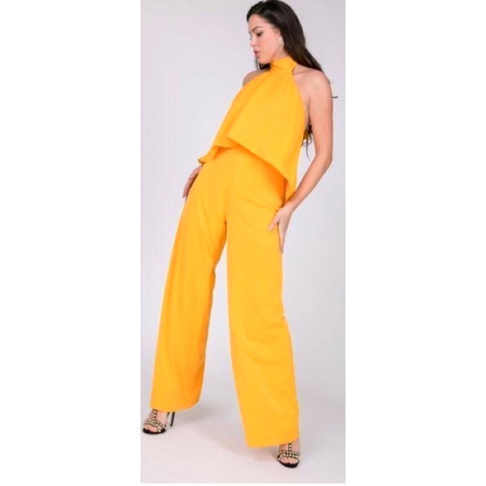 Image of Layered Golden Jumpsuit 