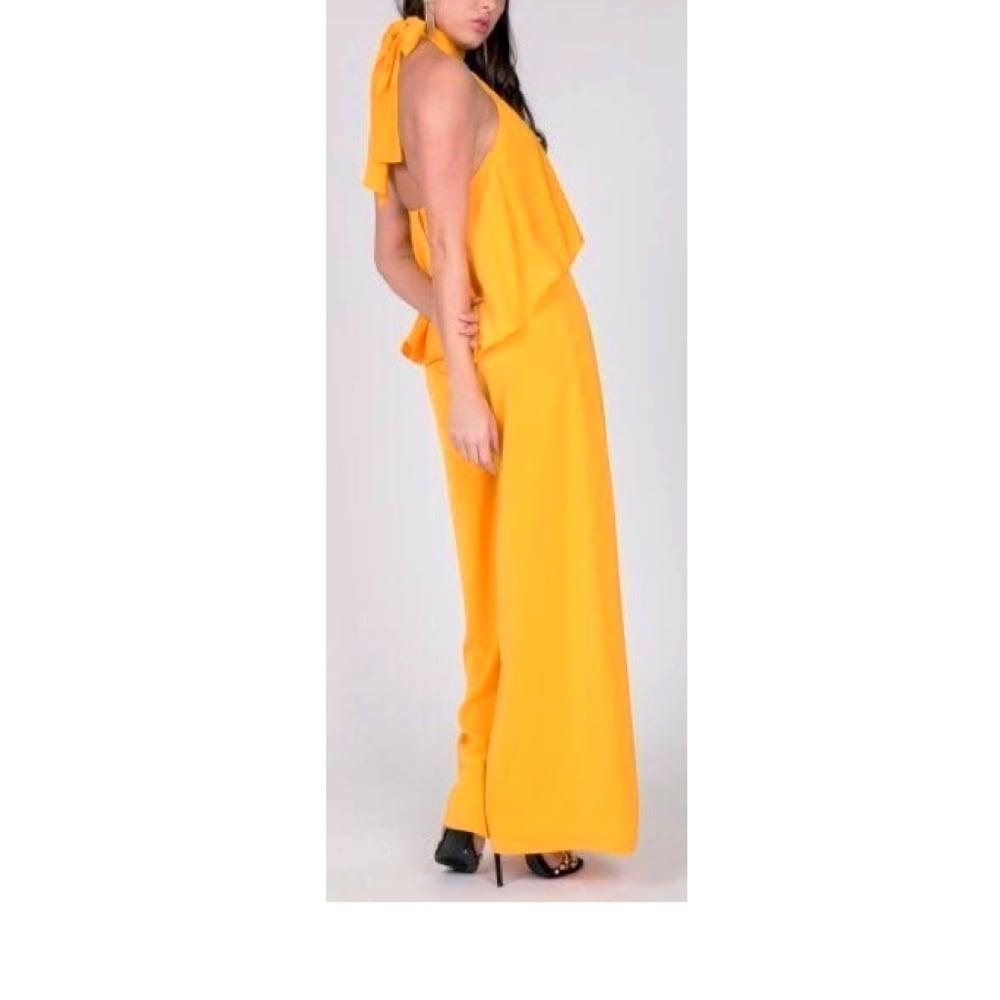 Image of Layered Golden Jumpsuit 