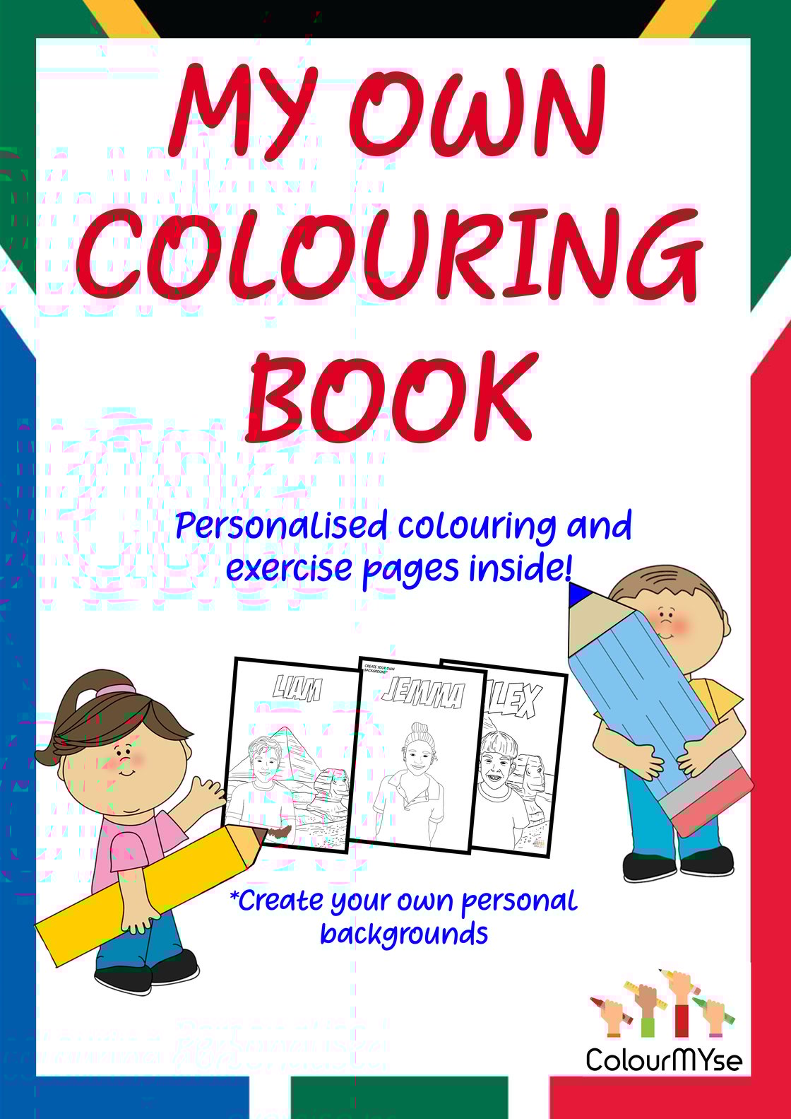 Image of Custom colouring and exercise book 'South African Edition'