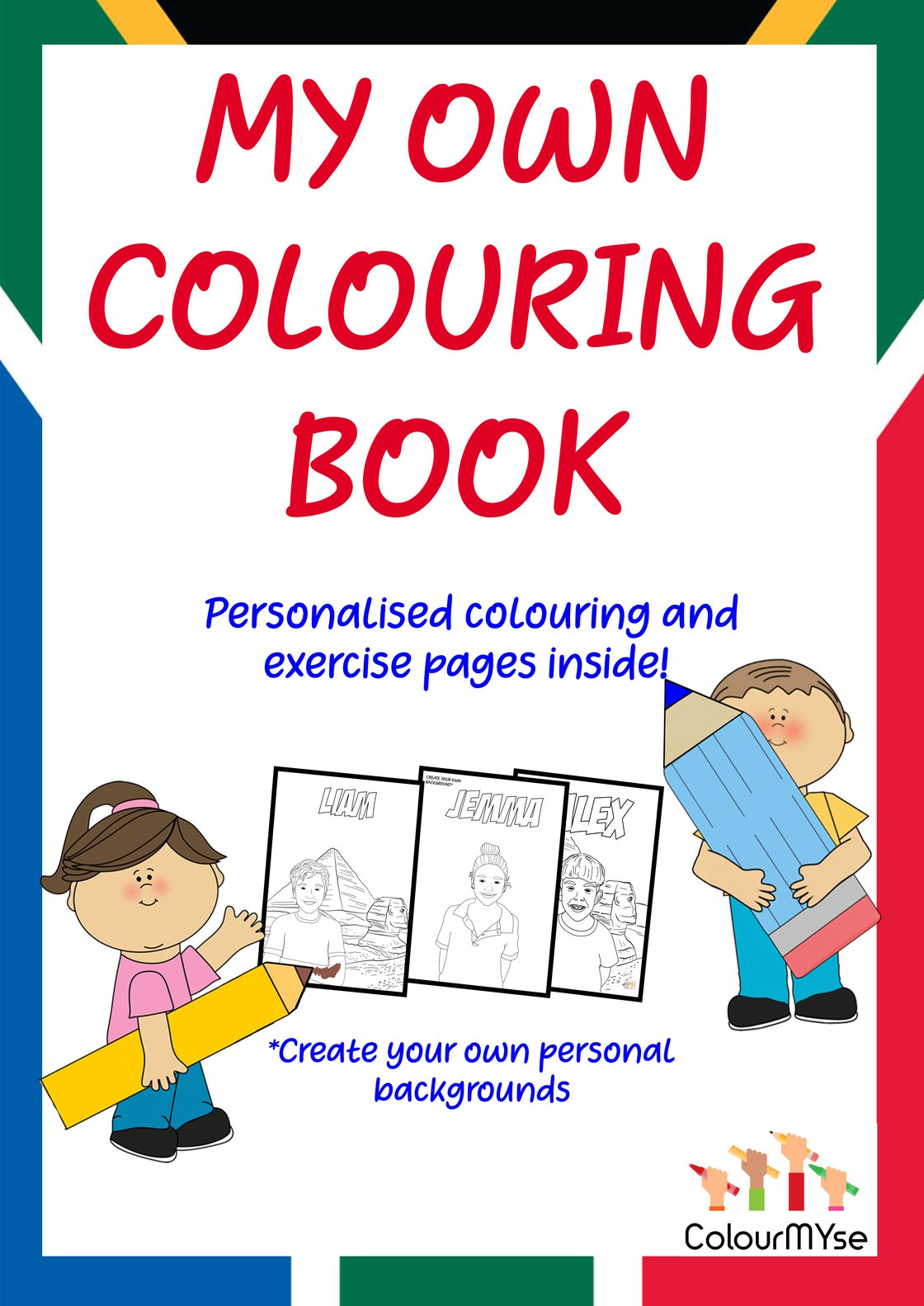 Image of Custom colouring and exercise book 'South African Edition'