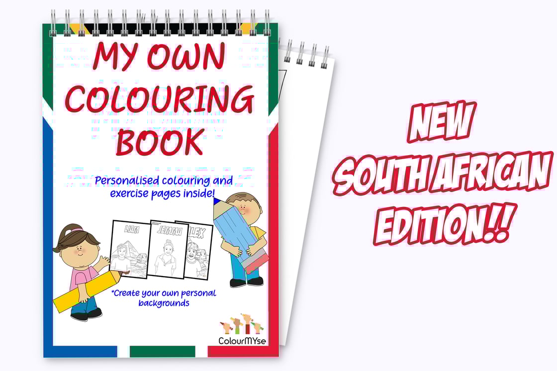 Image of Custom colouring and exercise book 'South African Edition'