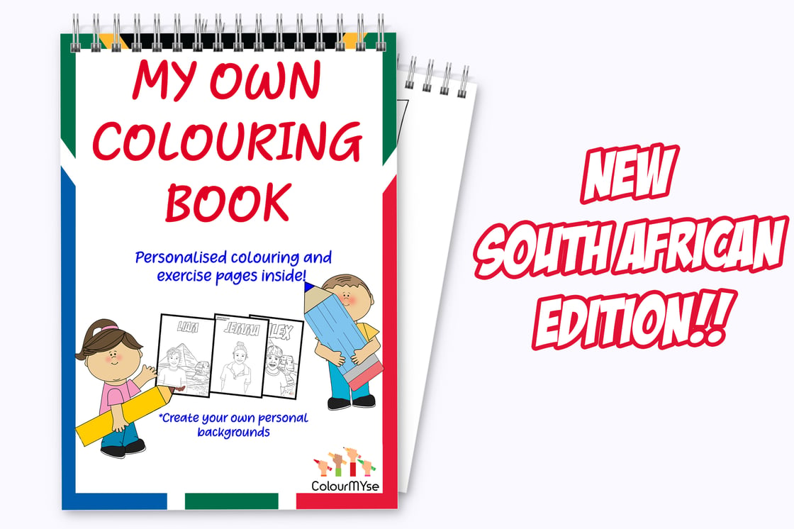 Image of Custom colouring and exercise book 'South African Edition'