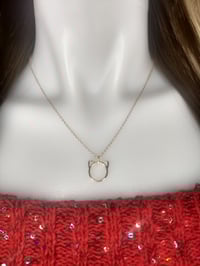Cute Cat Ear Necklace Gold Plated
