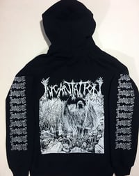 Image 4 of Incantation " Rotting " Hoodie with Sleeve Prints