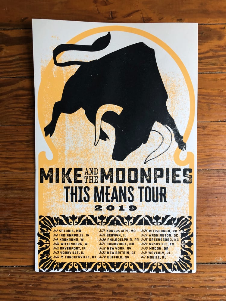 Image of *SIGNED* ‘This Means Tour 2019’ Screen Printed Tour Poster 