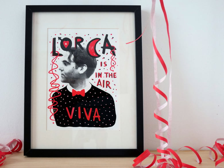 Image of LORCA IS IN THE AIR screenprint
