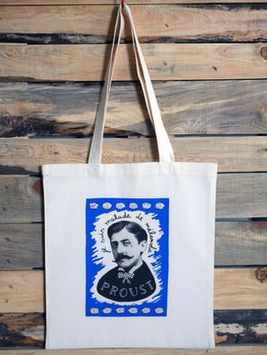 Image of JE SUIS MALADE DE MELANCOLIE - PROUST tote bag