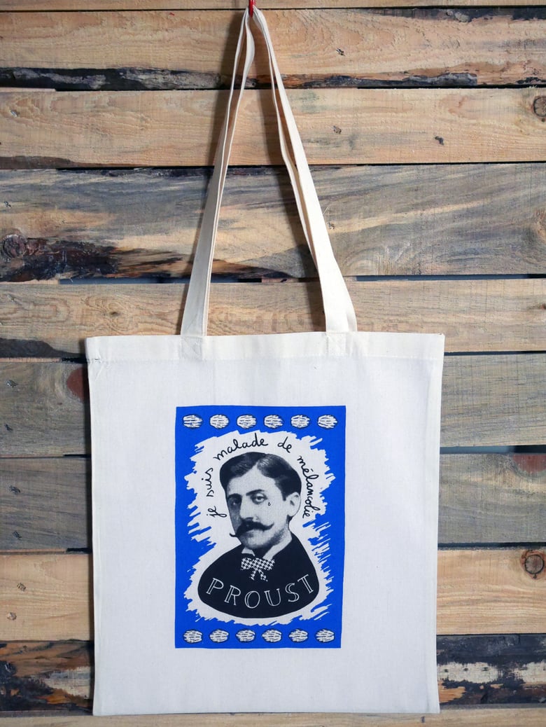 Image of JE SUIS MALADE DE MELANCOLIE - PROUST tote bag