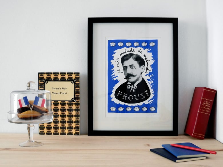 Image of JE SUIS MALADE DE MELANCOLIE - PROUST screenprint