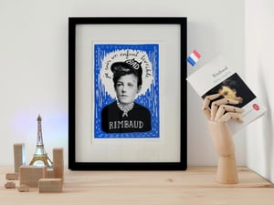 Image of JE SUIS UN ENFANT TERRIBLE - RIMBAUD screenprint