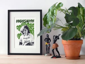 Image of READING IS SEXY - PATRICIA HIGHSMITH screenprint