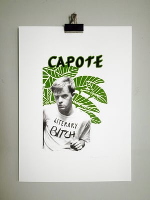 Image of LITERARY BITCH - TRUMAN CAPOTE screenprint