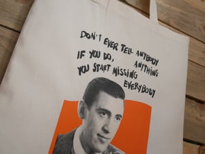 Image of J. D. SALINGER tote bag