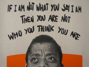 Image of JAMES BALDWIN tote bag