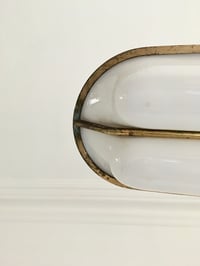 Image 3 of Italian Pendant Light with Moulded Acrylic Shade, 1950s