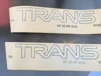 Image 2 of NOS Trans Am 1991 & 1992 Side Door GFX Decal Set Gray Metallic New GM # 10139569