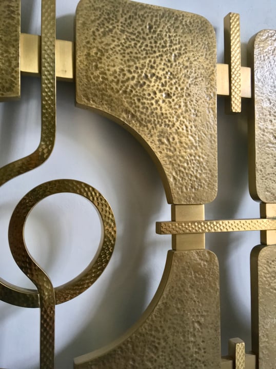 Image of Brass Headboard by Luciano Frigerio