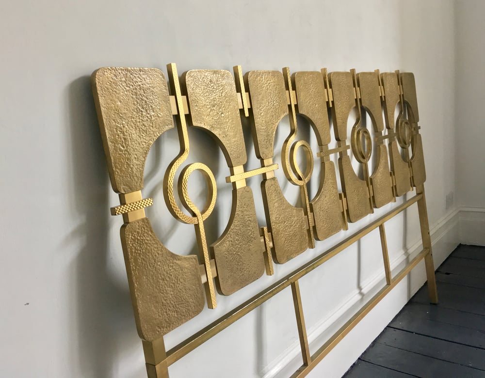 Image of Brass Headboard by Luciano Frigerio