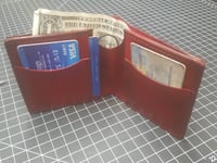 Image 1 of Ox blood folding wallet #41