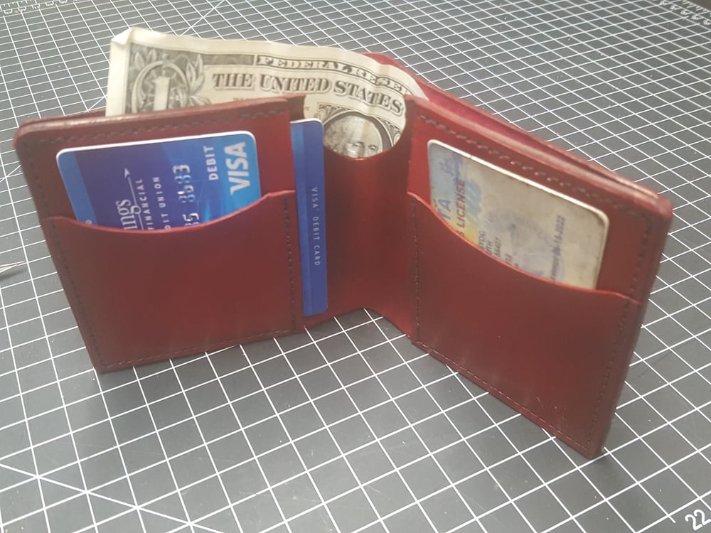 Image of Ox blood folding wallet #41