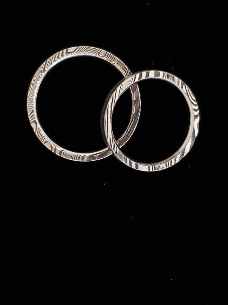 Image of Damascus Steel Rings