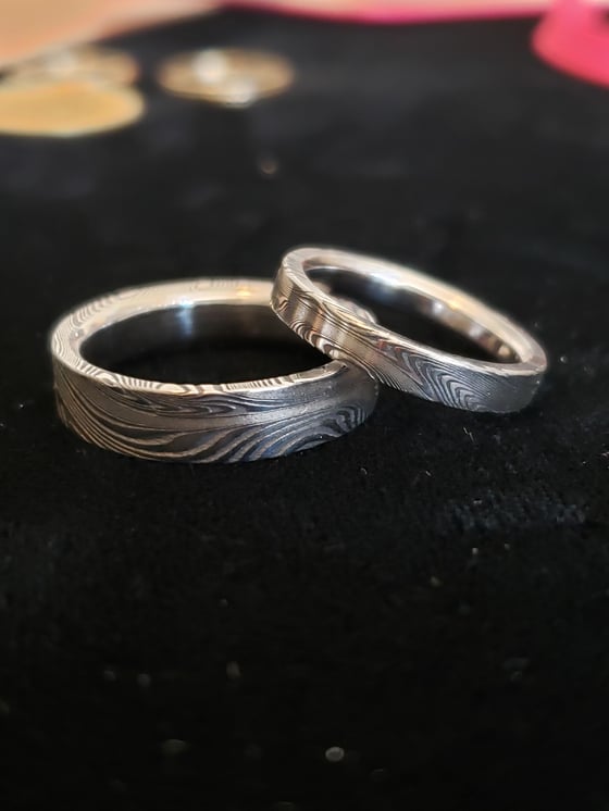 Image of Damascus Steel Rings