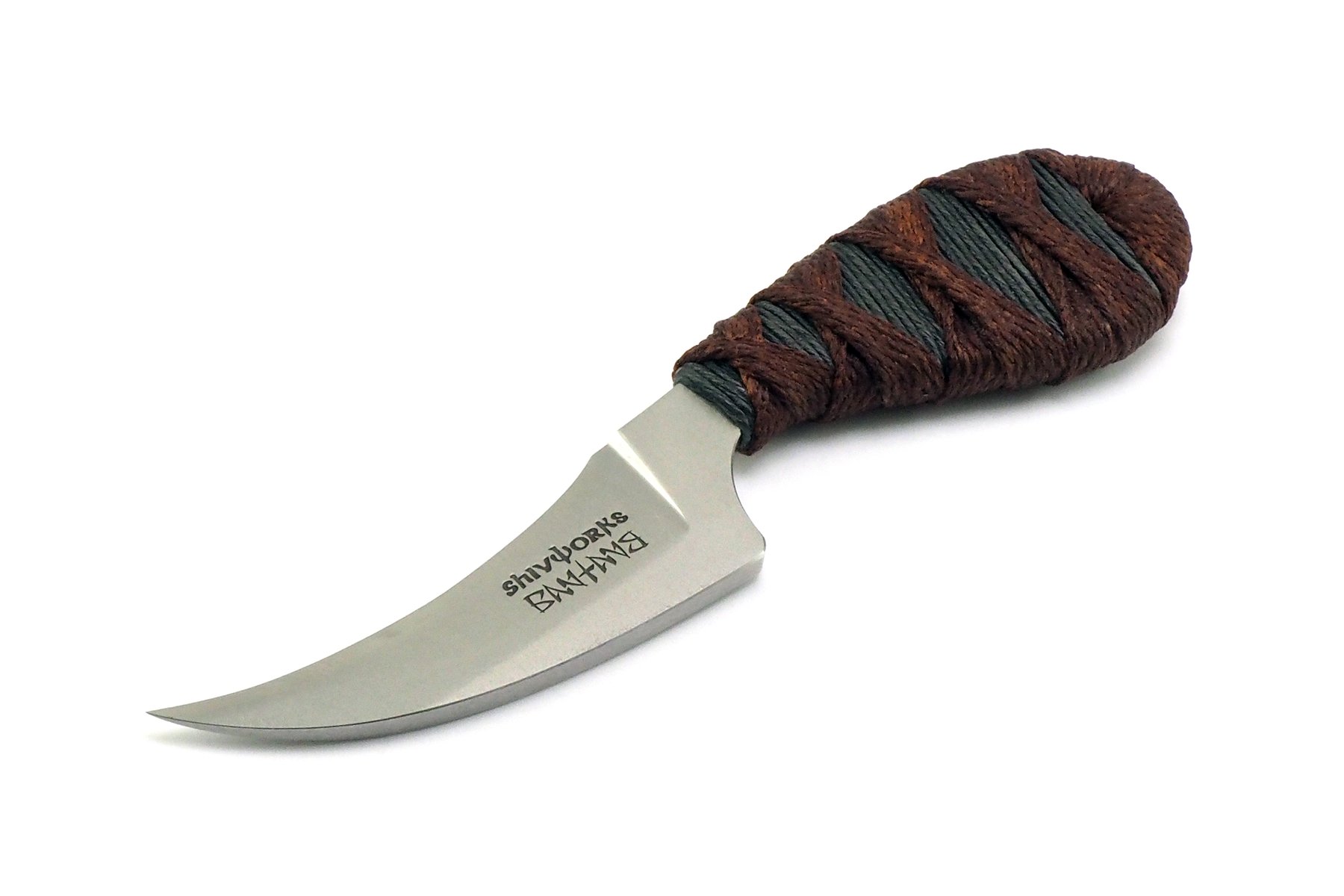 Shivworks Clinch Pick Seam Remover (Grey/Brown Cord) Ban Tang Knives