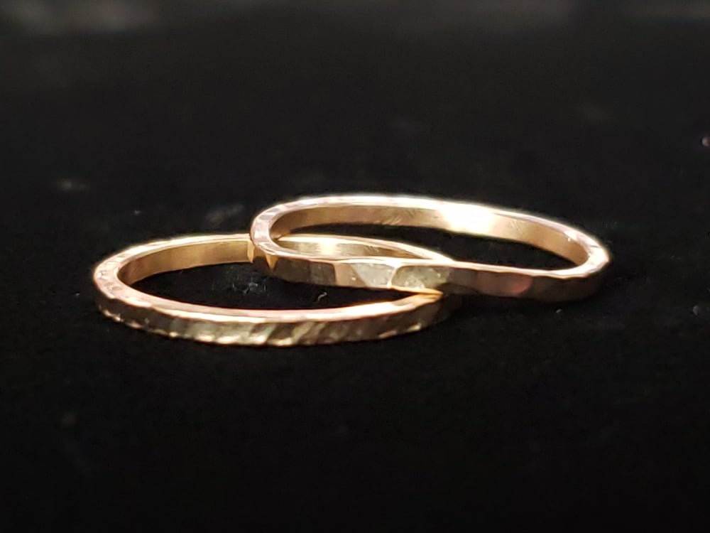 Image of Hammered Gold Ring