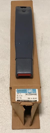 Image 1 of NOS Camaro Z28 Firebird 1984 Royal Blue Front Pass Seat Belt Buckle GM 12504406