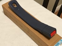 Image 5 of NOS Camaro Z28 Firebird 1984 Royal Blue Front Pass Seat Belt Buckle GM 12504406