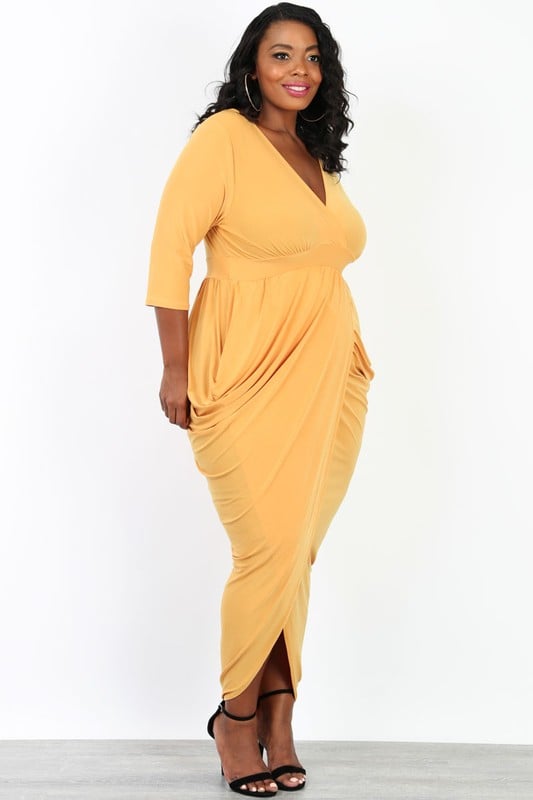 Mustard Maxi Dress Plus