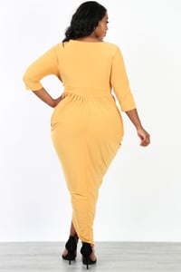 Image 2 of Mustard Maxi Dress Plus