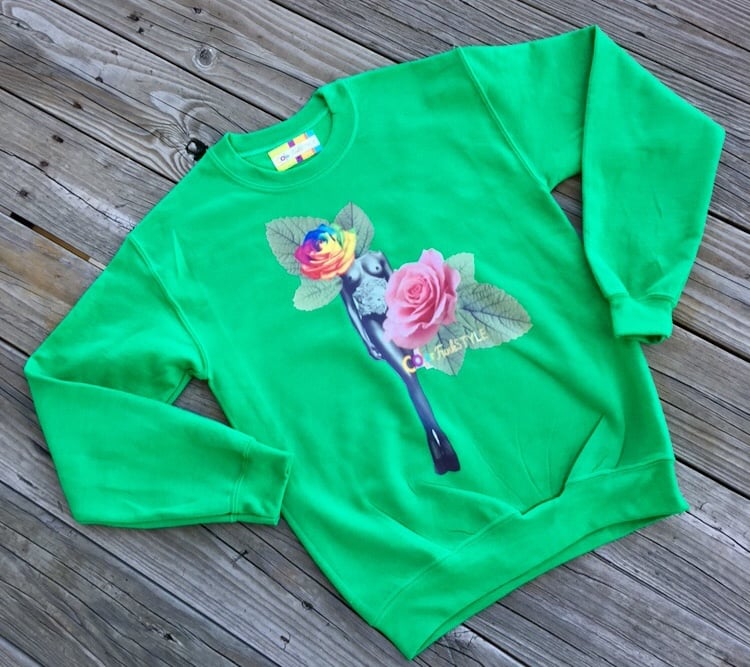 lucky green sweatshirt