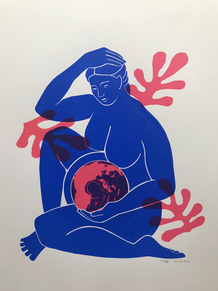 Image of A2 Inherit the Earth screen print 