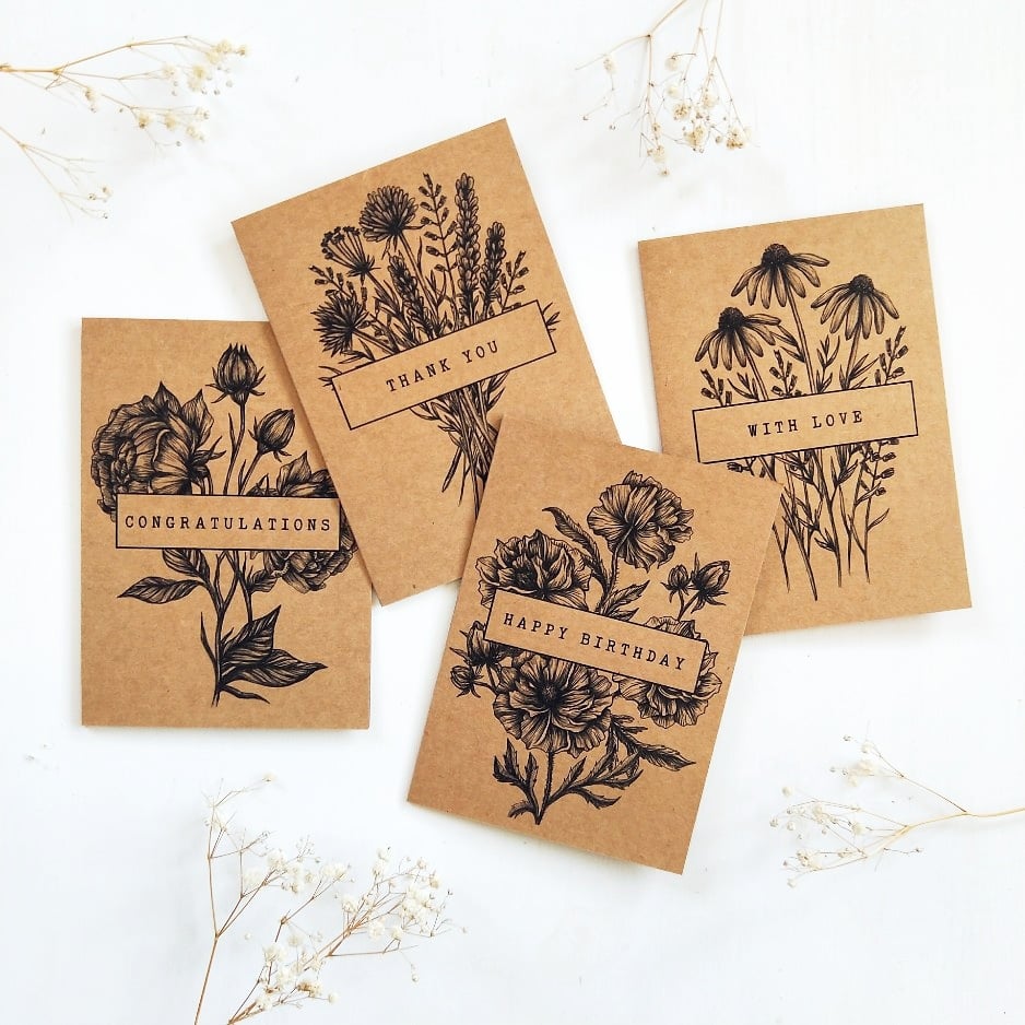 Image of Card Set - Wildflower collection