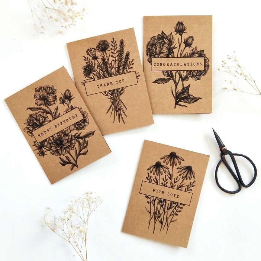 Image of Card Set - Wildflower collection