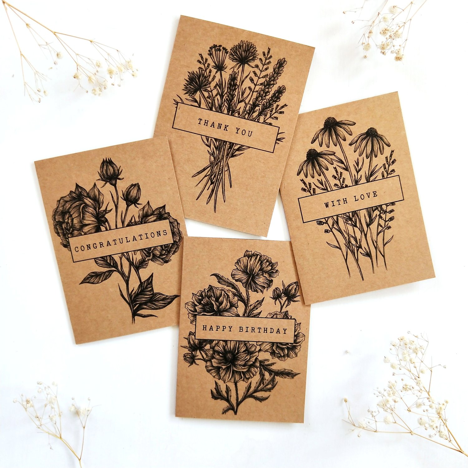 Image of Card Set - Wildflower collection