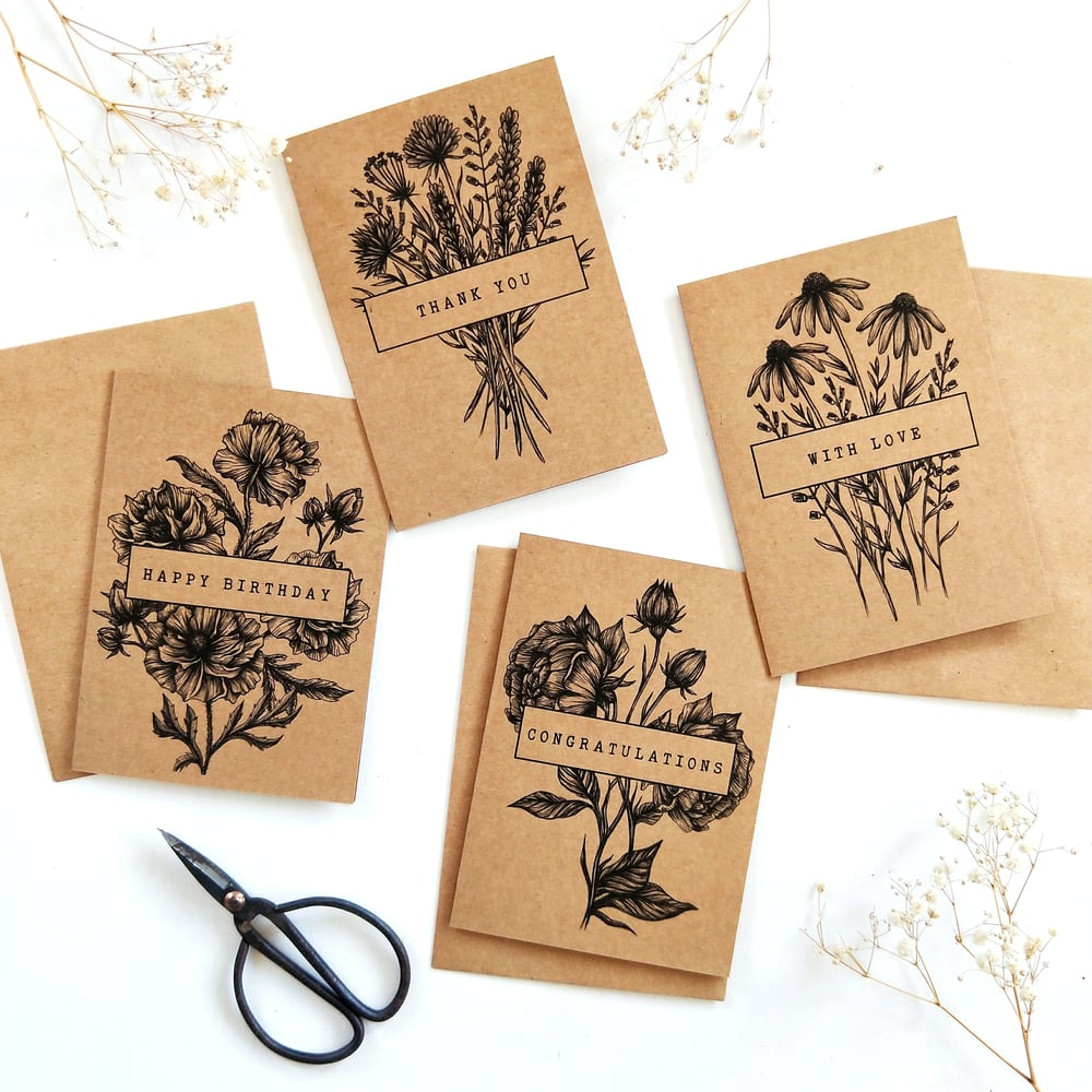 Image of Card Set - Wildflower collection