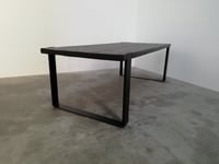 U Tafel / burnt and black 