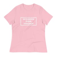 Image 1 of Women For Trump - Women's Relaxed T-Shirt from PatriotsCo.com