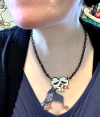 Image 2 of Death Bird - shrink film necklace