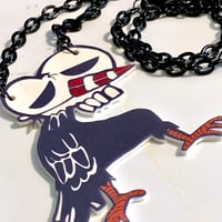 Image 3 of Death Bird - shrink film necklace